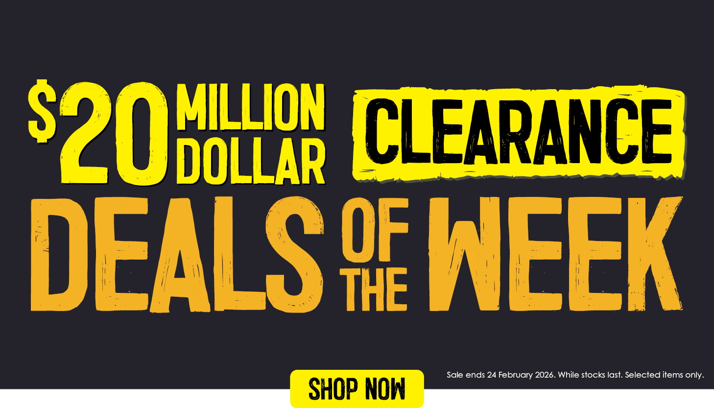 20M Clearance Countdown | Deals Of The Week | Shop Now